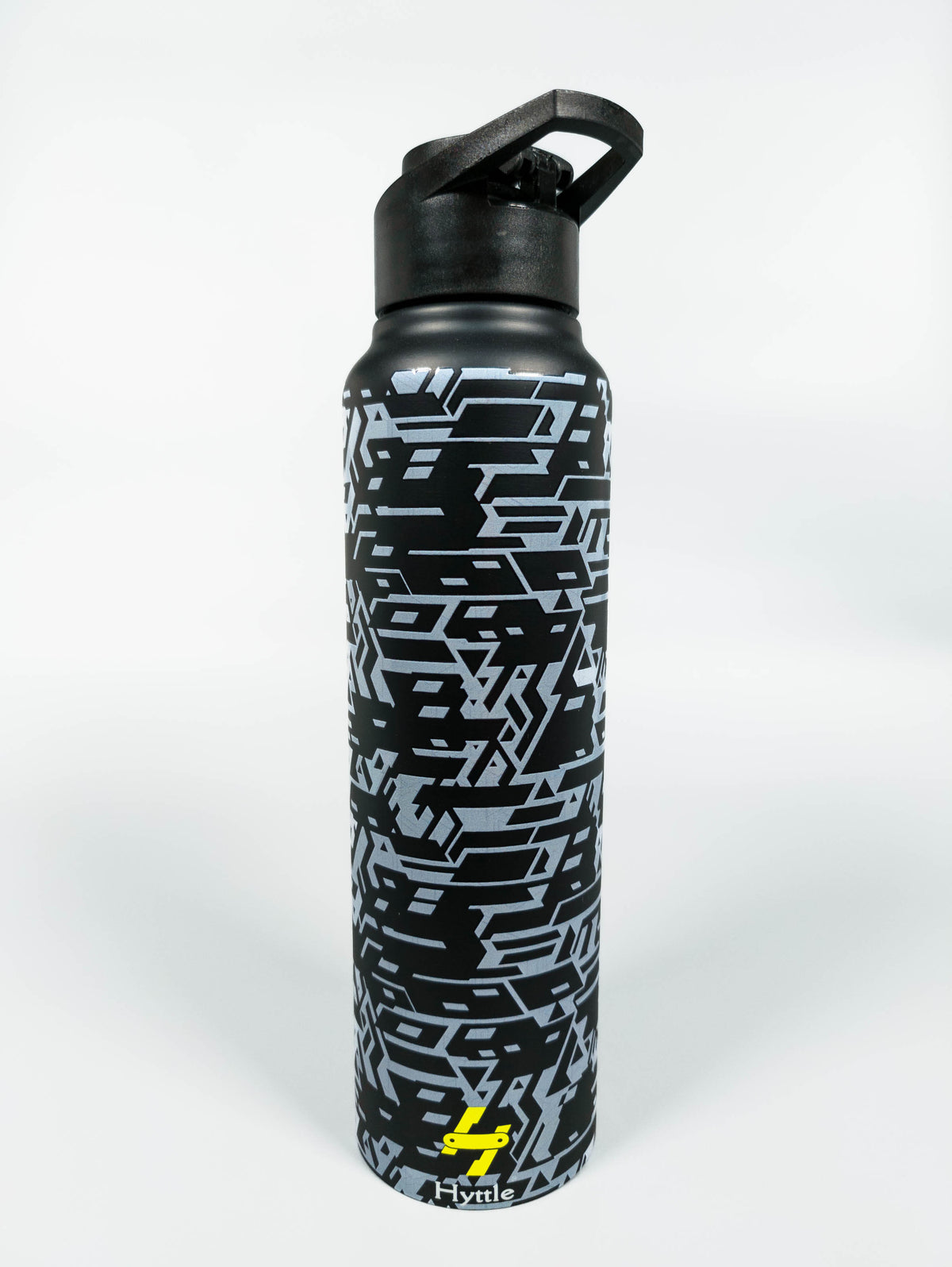 Grey Grid | Stainless Steel | Water Bottle | 1000ml