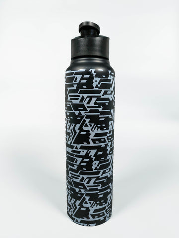 Grey Grid | Stainless Steel | Water Bottle | 1000ml