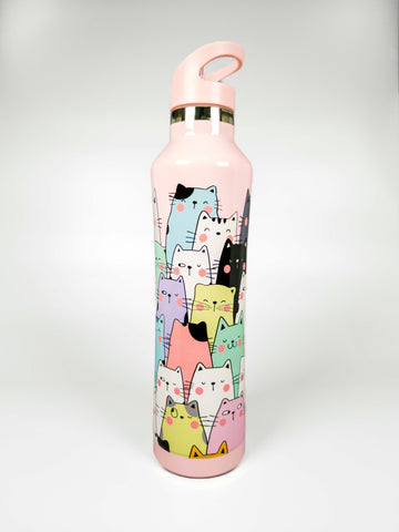 Cattitude | Insulated | Stainless Steel | Water Bottle | 750ml
