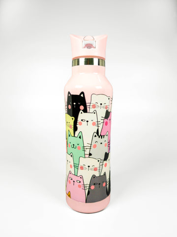 Cattitude | Insulated | Stainless Steel | Water Bottle | 500ml